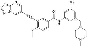 Potent and selective DDR1 inhibitor; orally bioavailable