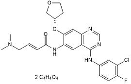 Potent dual specificity EGFR/HER2 inhibitor; active in vivo