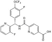 Potent and selective TRPM8 antagonist; active in vivo