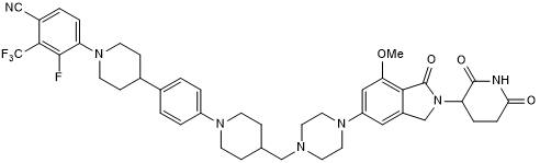 Potent and selective AR and AR L702H Degrader, orally bioavailable