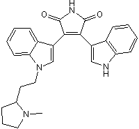 Potent PKC inhibitor; also potent nAChR antagonist