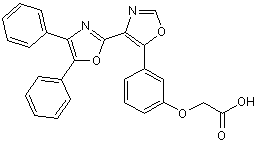 Non-prostanoid prostacyclin IP receptor partial agonist
