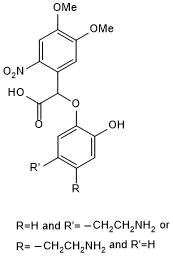 Caged dopamine; photolysed by UV light