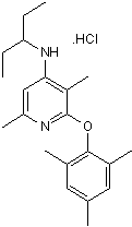 Potent and selective CRF1 antagonist; binds at an allosteric site