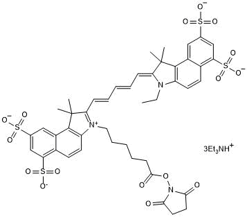 Far red fluorescent dye for the labeling of amines; supplied as NHS ester
