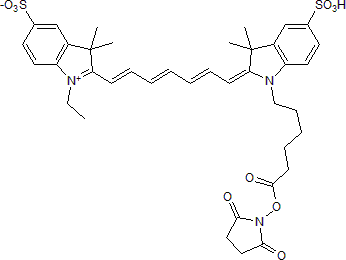 Near-infrared fluorescent dye for labeling of amines; supplied as NHS ester