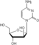 Nucleoside analog; inhibits DNA replication