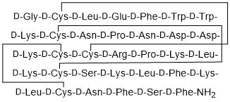 TRPC1/6 and Piezo2 inhibitor; resistant to proteolytic digestion