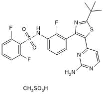 Potent and selective B-Raf, CDK16 and NEK9 inhibitor; anticancer; also targets human proteins in the SARS-CoV-2 interactome