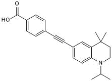 Fluorescent retinoic acid analog; solvochromatic probe