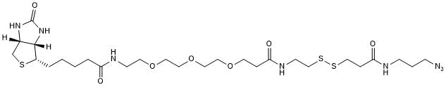 Azide-activated biotinylation reagent; labels alkyne moieties via copper-catalyzed click chemistry