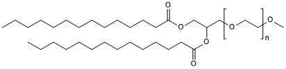 PEGylated myristoyl diglyceride; commonly used in the formation of lipid nanoparticles (LNPs)