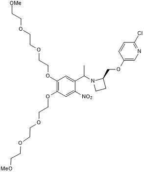 Caged ABT 594 (Cat. No. 6576); suitable for one- or two-photon photolysis