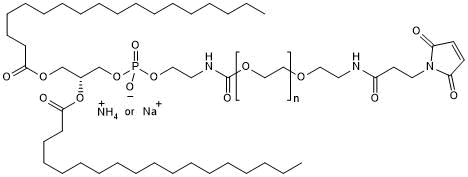 PEGylated DSPE with a maleimide reactive group