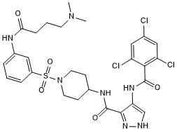 Potent CDK14 and CDK16 inhibitor; displays reversible inhibition of CDK14