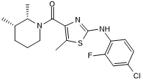 Potent and selective TRPC6 and TRPC3 antagonist