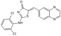 Potent and selective DYRK inhibitor; orally bioavailable.