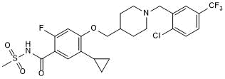 Potent and selective Nav1.7 blocker; analgesic