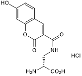Blue fluorescent D-amino acid for labeling peptidoglycans in live bacteria