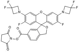 Fluorogenic spontaneously blinking yellow-emitting dye;  for SMLSM; &#955;abs&#955;em 526/550 nm