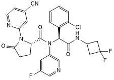 Potent inhibitor of mutant isocitrate dehydrogenase (mIDH1)