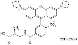 Yellow JF-based fluorescent dye for staining live Staphilococcus aureus bacteria