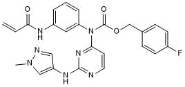 Highly potent EGFR and ErbB2 inhibitor; inhibts wild type and mutated receptors