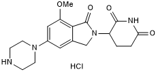 Cereblon ligand with terminal piperazine for onward chemistry