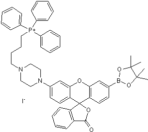 Fluorescent mitochondrial hydrogen peroxide indicator