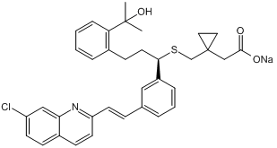 CysLT1 and GPR17 antagonist