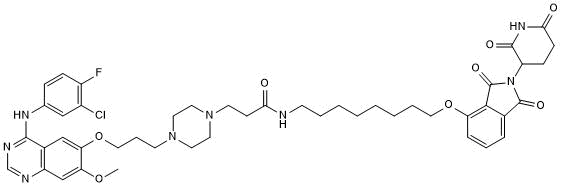 Potent and selective cereblon-recruiting Degrader (PROTAC&reg;) of mutant EGFR