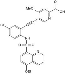 Potent and selective monocarboxylate transporter 4 (MCT4) inhibitor