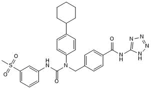 Negative allosteric modulator of glucagon and GLP-1 receptors