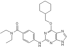 Cdk2 inhibitor; also potent inhibitor of aurora kinase A and B