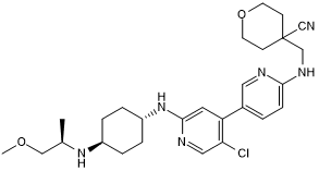 Potent and selective ATP-competitive CDK9 inhibitor