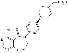 Potent and selective DGAT-1 inhibitor; orally bioavailable