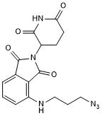 Cereblon ligand with alkyl linker and terminal azide for onward chemistry