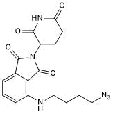 Cereblon ligand with alkyl linker and terminal azide for onward chemistry
