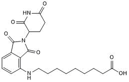 Cereblon ligand with alkyl linker and terminal acid for onward chemistry