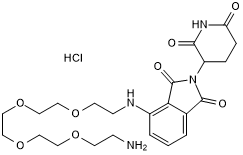 Cereblon ligand with PEG linker and terminal amine for onward chemistry