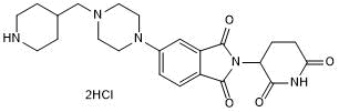 Cereblon ligand with terminal piperidine for onward chemistry