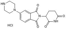 Cereblon ligand with terminal piperazine for onward chemistry