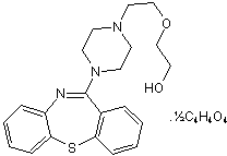 5-HT2 antagonist; also D2 antagonist; atypical antipsychotic