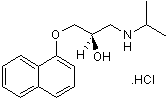 &beta; antagonist. Less active enantiomer of propranolol (Cat. No. 0624)