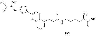 Blue rotor-fluorogenic fluorescent D-amino acid for labeling peptidoglycans in live bacteria