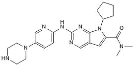 Dual cdk4/cdk6 inhibitor; orally bioavailable