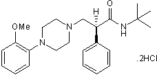 Potent and selective 5-HT1A antagonist