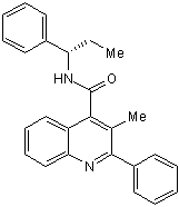 Potent, selective non-peptide NK3 antagonist. Brain penetrant