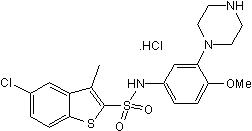 Selective 5-HT6 antagonist; orally active