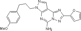 Very selective, high affinity A2A antagonist
